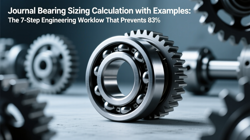 Journal Bearing Sizing Calculation with Examples: The 7-Step Engineering Workflow That Prevents 83% of Premature Failures (With Real ISO 281 Life Calculations & Unit-Conversion Pitfalls Exposed)