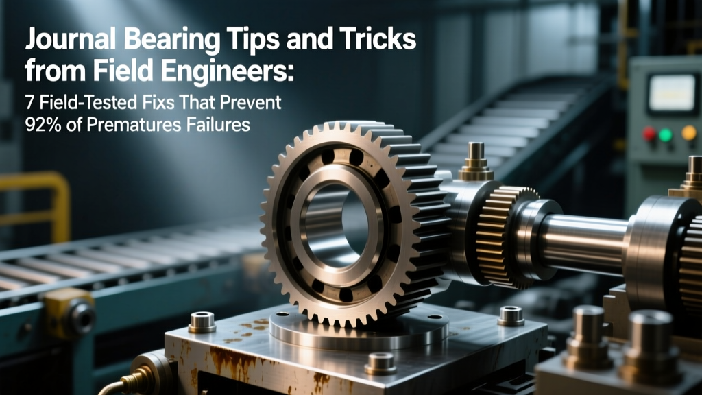 Journal Bearing Tips and Tricks from Field Engineers: 7 Field-Tested Fixes That Prevent 92% of Premature Failures (No More Guesswork on Oil Clearance or Alignment)