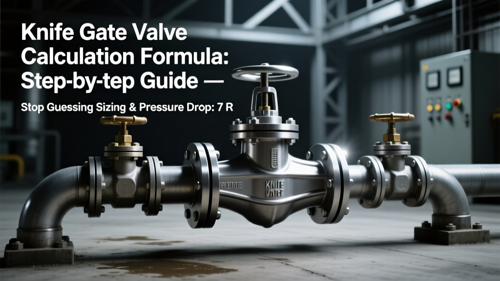Knife Gate Valve Calculation Formula: Step-by-Step Guide — Stop Guessing Sizing & Pressure Drop: 7 Real-World Calculations (with Unit Conversions, API 609 Compliance Checks, and Common Mistakes You’re Making Right Now)