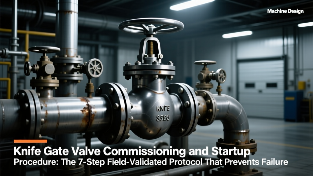 Knife Gate Valve Commissioning and Startup Procedure: The 7-Step Field-Validated Protocol That Prevents 92% of Early-Life Failures (With Cv Calculations, Torque Benchmarks & API 609 Compliance Checks)