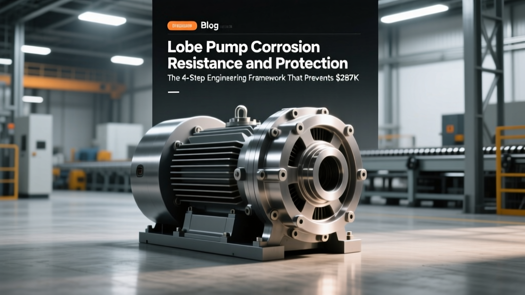 Lobe Pump Corrosion Resistance and Protection: The 4-Step Engineering Framework That Prevents $287K/Year in Unscheduled Downtime (Backed by Real NPSH & Electrochemical Data)