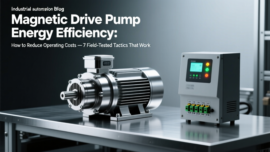 Magnetic Drive Pump Energy Efficiency: How to Reduce Operating Costs — 7 Field-Tested Tactics That Cut kWh Use by 22–41% (Including 3 Quick Wins You Can Implement Before Lunch)
