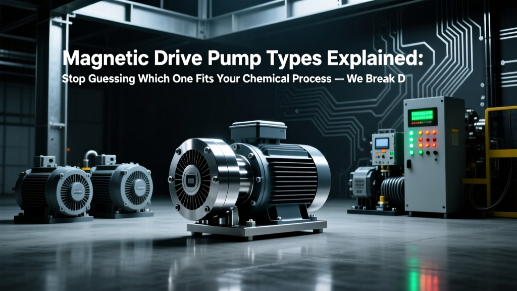 Magnetic Drive Pump Types Explained: Stop Guessing Which One Fits Your Chemical Process — We Break Down 5 Real-World Configurations with ISO 2858 & API 685 Compliance Data, Failure Rate Benchmarks, and Instant Selection Criteria You Can Apply Today