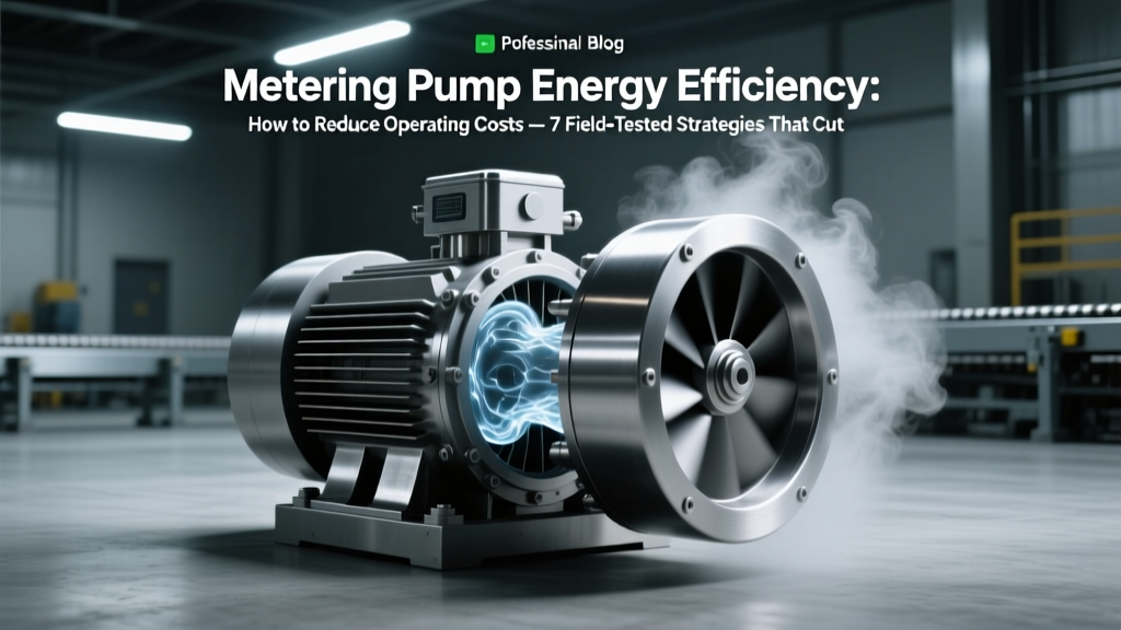 Metering Pump Energy Efficiency: How to Reduce Operating Costs — 7 Field-Tested Strategies That Cut Power Use by 32–68% (Without Sacrificing Accuracy or Safety Compliance)
