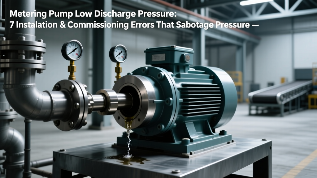 Metering Pump Low Discharge Pressure: 7 Installation & Commissioning Errors That Sabotage Pressure (and How to Fix Them Before Startup)