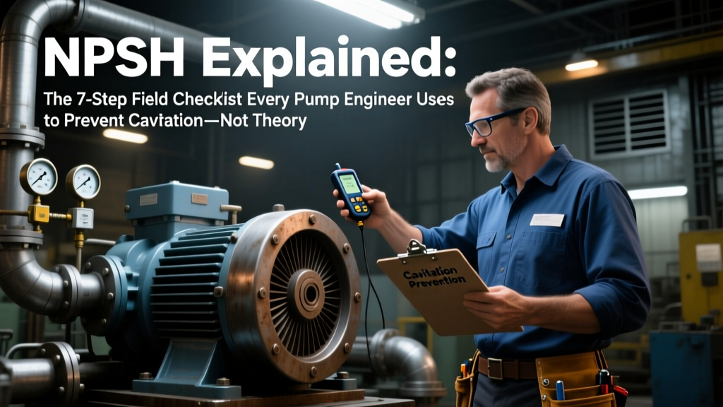 NPSH Explained: The 7-Step Field Checklist Every Pump Engineer Uses to Prevent Cavitation—Not Theory, Just What Works in Real Plants (NPSHa vs NPSHr, Margin Rules, & 3 Deadly Calculation Mistakes You’re Making)