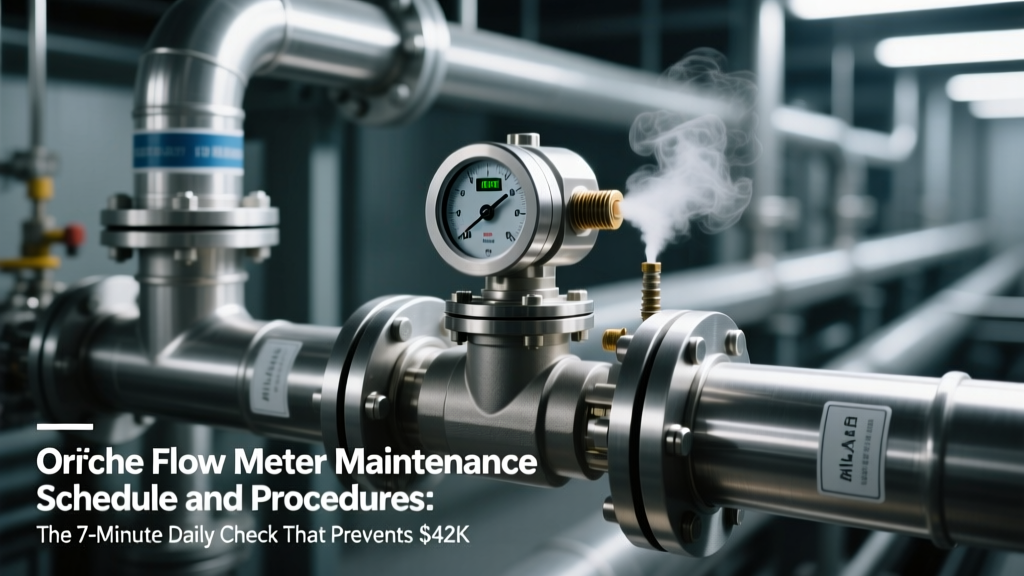 Orifice Flow Meter Maintenance Schedule and Procedures: The 7-Minute Daily Check That Prevents $42K in Annual Downtime (and Why Your ‘Annual Calibration Only’ Plan Is Failing Flow Accuracy)