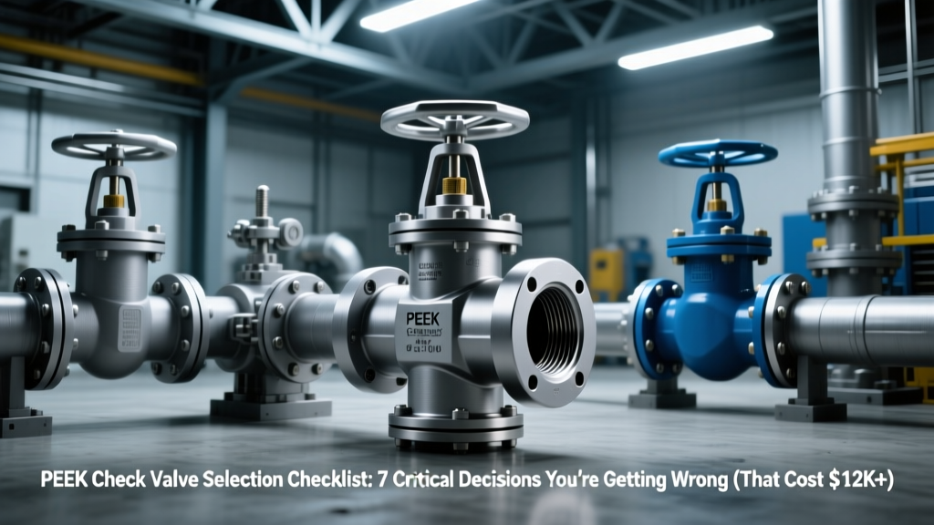 PEEK Check Valve Selection Checklist: 7 Critical Decisions You’re Getting Wrong (That Cost $12K+ in Downtime Per Year)