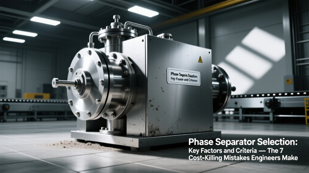 Phase Separator Selection: Key Factors and Criteria — The 7 Cost-Killing Mistakes Engineers Make (And How ROI-Driven Design Cuts CapEx by 22–38% in Real Piping Systems)