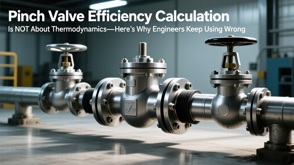 Pinch Valve Efficiency Calculation Is NOT About Thermodynamics—Here’s Why Engineers Keep Using Wrong Formulas (Isentropic? Volumetric? Overall? We Break Down the Real Math, Units, and 3 Critical Mistakes That Skew Your Results by 40%+)