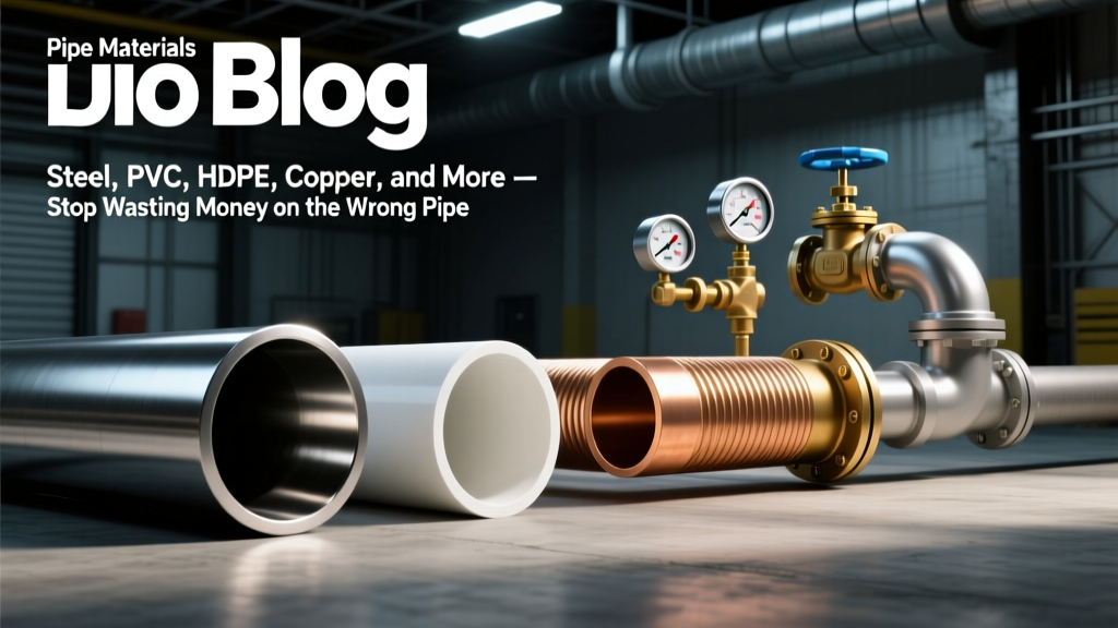 Pipe Materials Comparison: Steel, PVC, HDPE, Copper, and More — Stop Wasting Money on the Wrong Pipe: 7 Costly Mistakes Engineers & Contractors Make (and How to Choose With Data, Not Guesswork)
