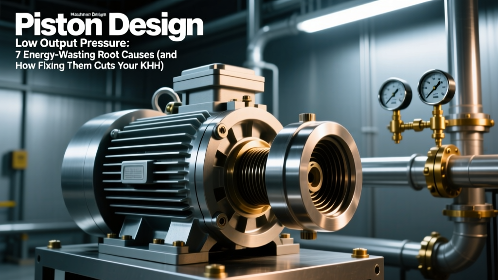 Piston Compressor Low Output Pressure: 7 Energy-Wasting Root Causes (and How Fixing Them Cuts Your kWh Bill by 12–28% — Verified by ISO 8573 & ASME PCC-2 Data)