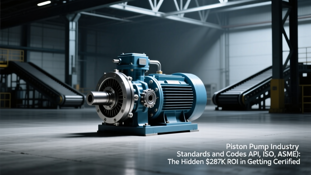 Piston Pump Industry Standards and Codes (API, ISO, ASME): The Hidden $287K ROI in Getting Certification Right — Why 63% of Non-Compliant Pumps Fail Within 18 Months (and How to Avoid It)