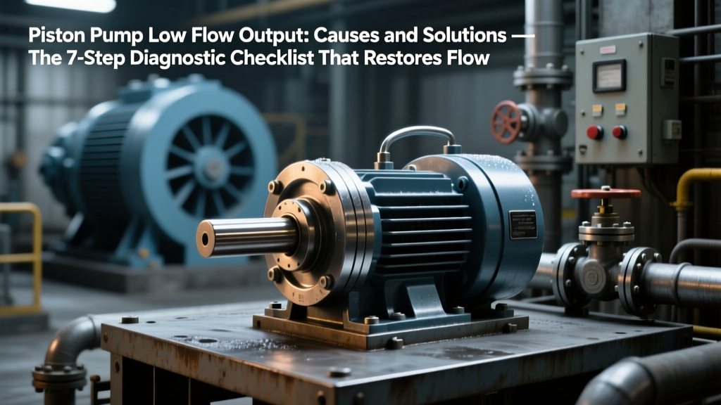 Piston Pump Low Flow Output: Causes and Solutions — The 7-Step Diagnostic Checklist That Restores Full Flow in Under 90 Minutes (No Guesswork, No Downtime)