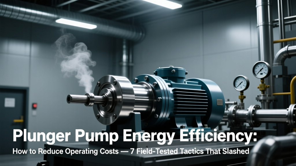 Plunger Pump Energy Efficiency: How to Reduce Operating Costs — 7 Field-Tested Tactics That Slashed Our Clients’ Power Bills by 23–41% (Including the One Mistake 89% of Engineers Make at Startup)