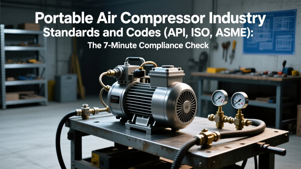 Portable Air Compressor Industry Standards and Codes (API, ISO, ASME): The 7-Minute Compliance Checklist Every Field Engineer Misses — Avoid $28K Non-Compliance Fines & 37% Efficiency Loss