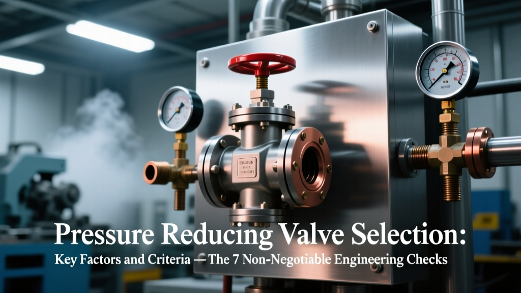 Pressure Reducing Valve Selection: Key Factors and Criteria — The 7 Non-Negotiable Engineering Checks (That 83% of Plant Engineers Skip Before Sizing a Pilot-Operated PRV Like the Emerson Fisher 499H or Watts 1156)