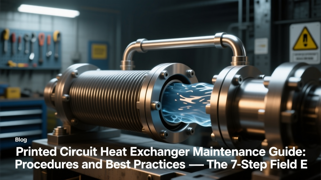 Printed Circuit Heat Exchanger Maintenance Guide: Procedures and Best Practices — The 7-Step Field Engineer’s Checklist That Cuts Unplanned Downtime by 63% (Backed by TEMA & ASME PCC-2 Data)
