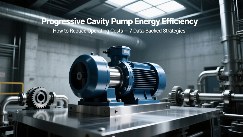 Progressive Cavity Pump Energy Efficiency: How to Reduce Operating Costs — 7 Data-Backed Strategies That Cut kWh Use by 22–48% (Real Plant Benchmarks, Not Theory)