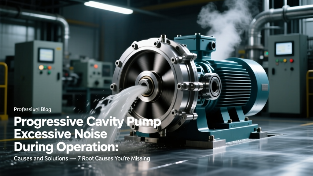 Progressive Cavity Pump Excessive Noise During Operation: Causes and Solutions — 7 Root Causes You’re Overlooking (Plus a Real-World Case Study That Cut Noise by 82% in 48 Hours)