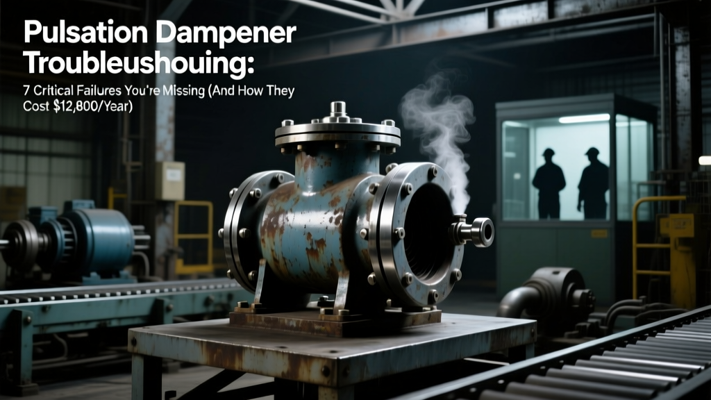 Pulsation Dampener Troubleshooting: 7 Critical Failures You’re Missing (And How They Cost $12,800/Year in Downtime) — A Field Engineer’s Real-World Diagnostic Playbook for Triplex Plunger Pumps, Diaphragm Metering Pumps, and API 674 Systems