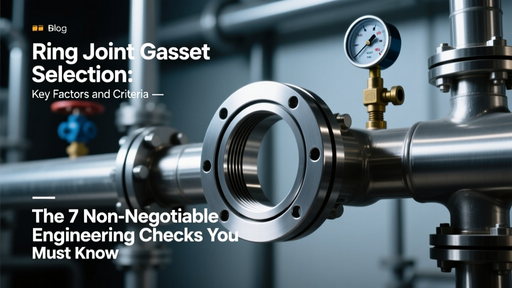 Ring Joint Gasket Selection: Key Factors and Criteria — The 7 Non-Negotiable Engineering Checks You’re Skipping (And Why 62% of Flange Leaks Trace Back to One Overlooked Spec)