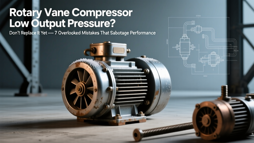 Rotary Vane Compressor Low Output Pressure? Don’t Replace It Yet — 7 Overlooked Mistakes That Sabotage Discharge Pressure (and How to Fix Each in Under 30 Minutes)