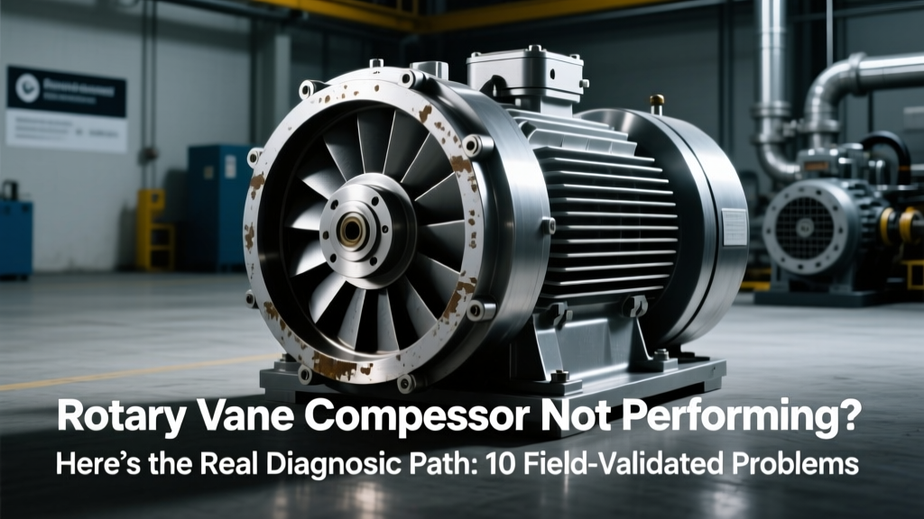 Rotary Vane Compressor Not Performing? Here’s the Real Diagnostic Path: 10 Field-Validated Problems (Vibration, Noise, Leakage & More) — With Root-Cause Flowcharts, ISO 8573 Air Quality Benchmarks, and Brand-Specific Failure Patterns from Gardner Denver, Ingersoll Rand, and Kaeser Units