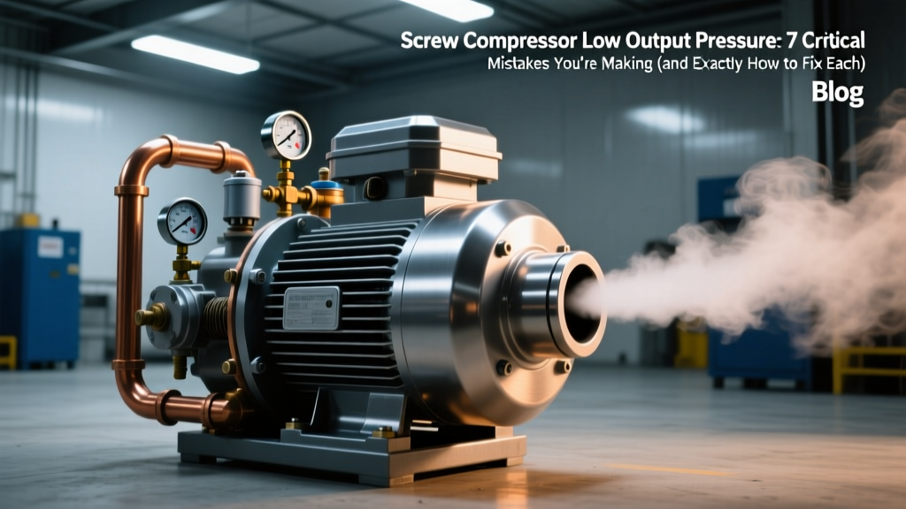 Screw Compressor Low Output Pressure: 7 Critical Mistakes You’re Making (and Exactly How to Fix Each One in Under 90 Minutes)