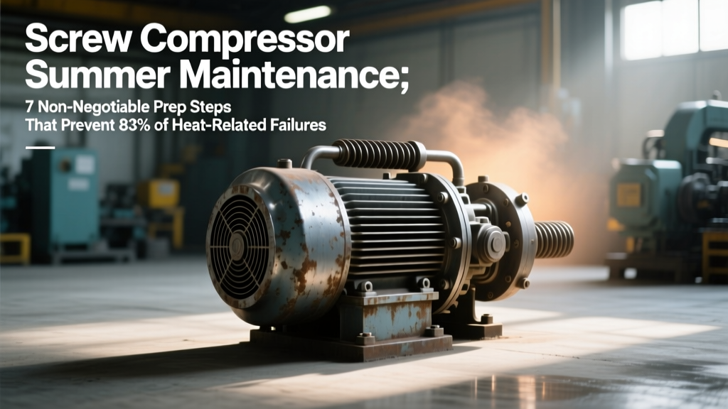 Screw Compressor Summer Maintenance: 7 Non-Negotiable Prep Steps That Prevent 83% of Heat-Related Failures (Backed by ISO 8573 & ASME PCC-2 Data)