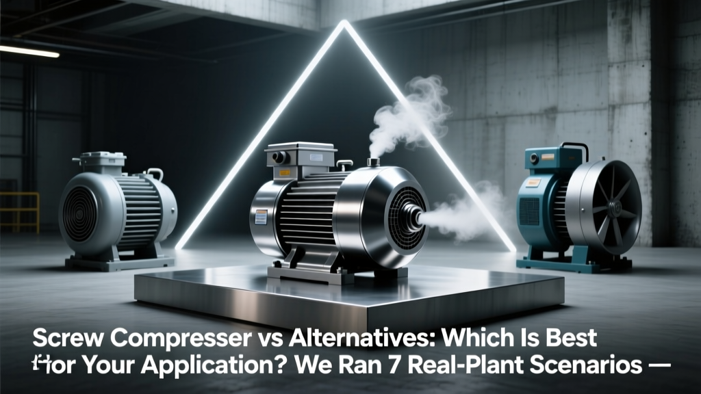 Screw Compressor vs Alternatives: Which Is Best for Your Application? We Ran 7 Real-Plant Scenarios (Including ROI Calculations at 60 PSI, 120°C Discharge, and 8,760-Hour Annual Duty) to Show Exactly Where Each Technology Wins—or Wastes $42k/year in energy and maintenance.