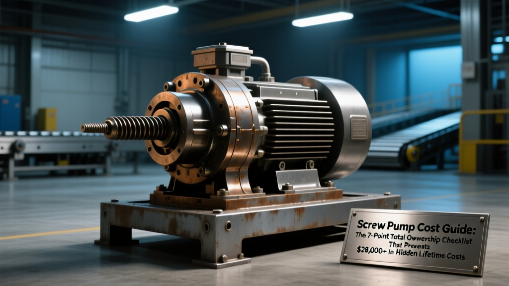 Screw Pump Cost Guide: The 7-Point Total Ownership Checklist That Prevents $28,000+ in Hidden Lifetime Costs (Real-World Data from 42 Industrial Installations)