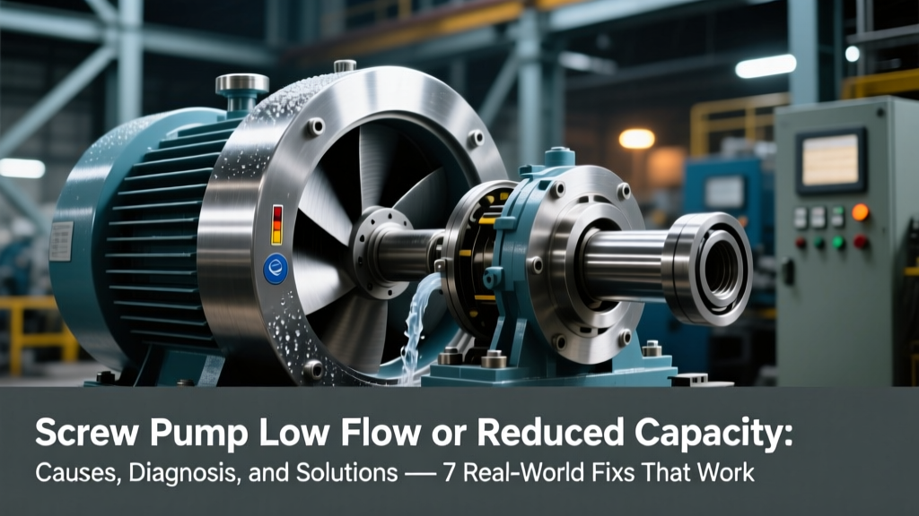 Screw Pump Low Flow or Reduced Capacity: Causes, Diagnosis, and Solutions — 7 Real-World Fixes That Restore 92–100% of Rated Flow (With Calculated Flow Loss Examples & ISO 5198 Verification Steps)