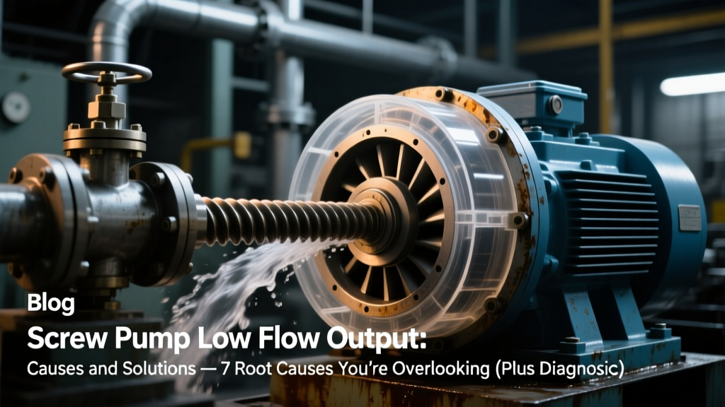 Screw Pump Low Flow Output: Causes and Solutions — 7 Root Causes You’re Overlooking (Plus Diagnostic Flowchart, Real-World Fixes from NETZSCH & SEEPEX Field Engineers)