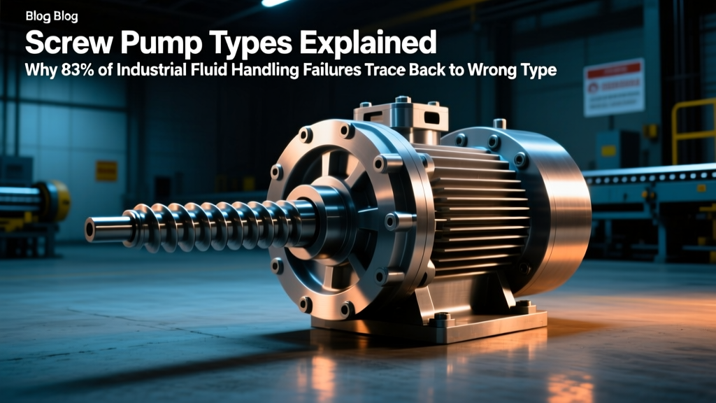 Screw Pump Types Explained: Why 83% of Industrial Fluid Handling Failures Trace Back to Wrong Type Selection (and Exactly How to Choose Right)