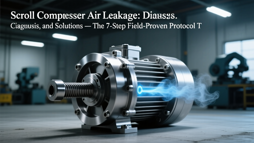Scroll Compressor Air Leakage: Causes, Diagnosis, and Solutions — The 7-Step Field-Proven Protocol That Stops Leaks in Under 90 Minutes (Without Replacing the Entire Unit)