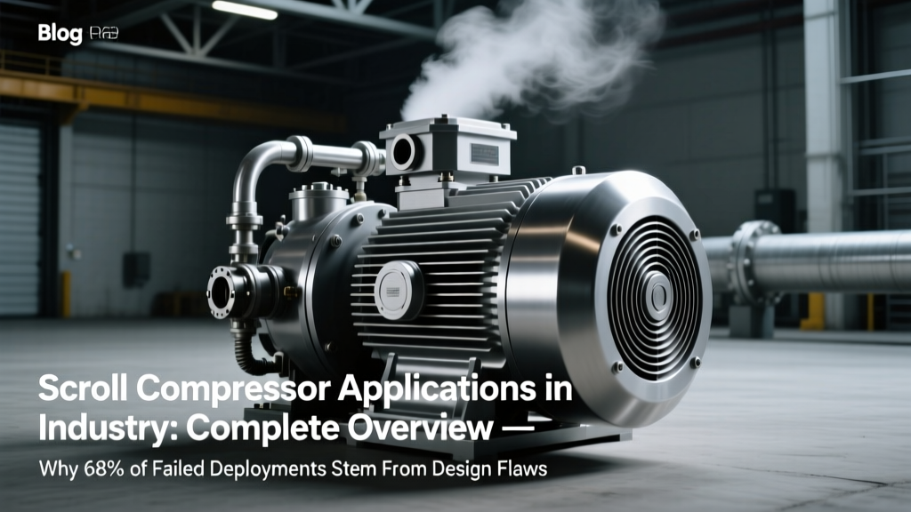 Scroll Compressor Applications in Industry: Complete Overview — Why 68% of Failed Deployments Stem from Misapplied Compression Ratios, Not Equipment Choice (Real Plant Data from 12 Refineries & 37 HVAC Retrofits)