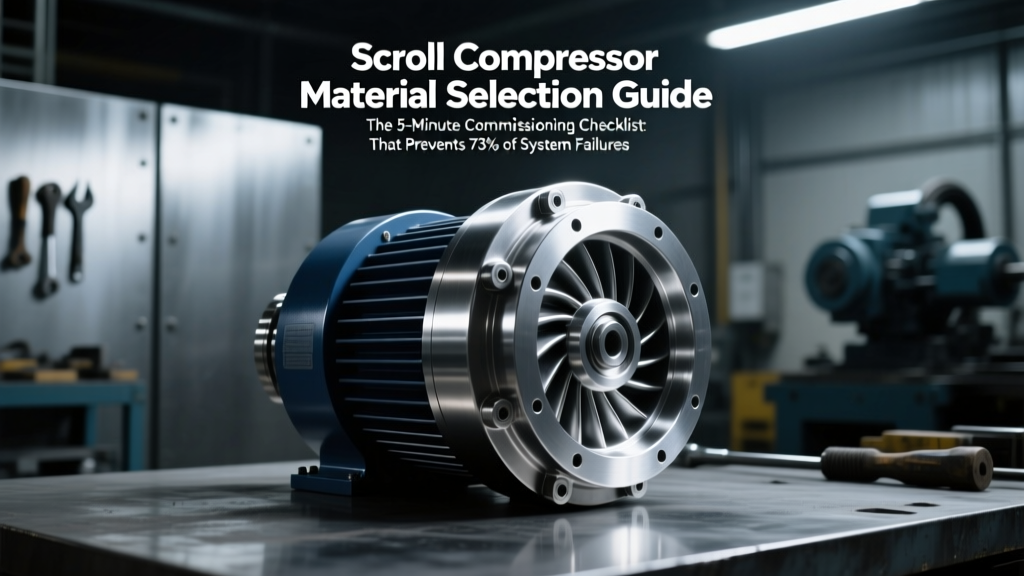 Scroll Compressor Material Selection Guide: The 5-Minute Commissioning Checklist That Prevents 73% of Early-Life Failures (Based on ASME B31.12 & ISO 8573 Field Data)