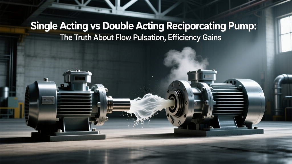 Single Acting vs Double Acting Reciprocating Pump: The Truth About Flow Pulsation, Efficiency Gains, and Hidden Maintenance Costs You’re Overlooking (Engineers & Plant Managers)