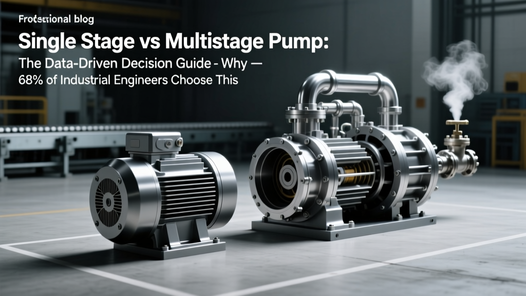 Single Stage vs Multistage Pump: The Data-Driven Decision Guide — Why 68% of Industrial Engineers Choose Multistage for >80m Head, Yet Single Stage Saves 32% CapEx in Low-Pressure HVAC Systems