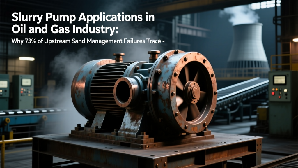 Slurry Pump Applications in Oil and Gas Industry: Why 73% of Upstream Sand Management Failures Trace Back to NPSH miscalculations (and How Correct Sizing Prevents $2.1M/yr Downtime)