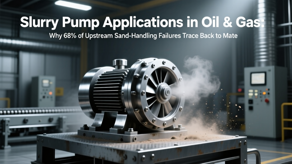 Slurry Pump Applications in Oil & Gas: Why 68% of Upstream Sand-Handling Failures Trace Back to Material Mismatch — Not Flow Rate Errors (A Field Engineer’s Real-World Diagnostic Framework)
