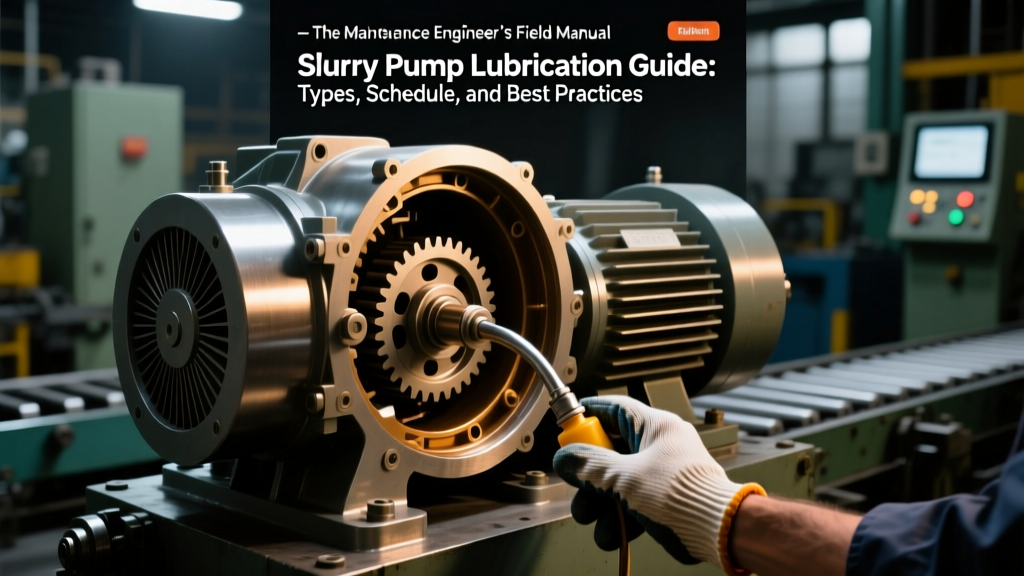 Slurry Pump Lubrication Guide: Types, Schedule, and Best Practices — The Maintenance Engineer’s Field-Validated Protocol That Cuts Bearing Failures by 68% (and Why Your ‘Standard’ Grease Schedule Is Costing You $42K/Year in Downtime)