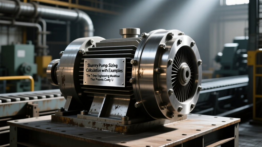 Slurry Pump Sizing Calculation with Examples: The 7-Step Engineering Workflow That Prevents Costly Undersizing (and Why 68% of Field Failures Start With a Wrong NPSHr Correction)