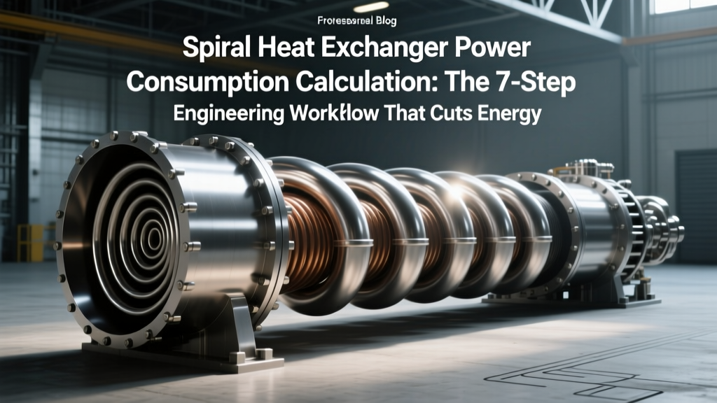 Spiral Heat Exchanger Power Consumption Calculation: The 7-Step Engineering Workflow That Cuts Energy Costs by 18–32% (With Real TEMA-Compliant Formulas & Unit-Checked Worked Examples)