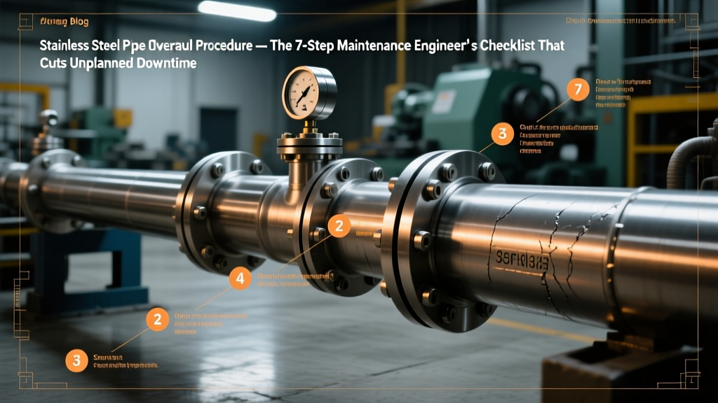 Stainless Steel Pipe Overhaul Procedure: The 7-Step Maintenance Engineer’s Checklist That Cuts Unplanned Downtime by 63% (ASME B31.3-Compliant, Field-Validated)