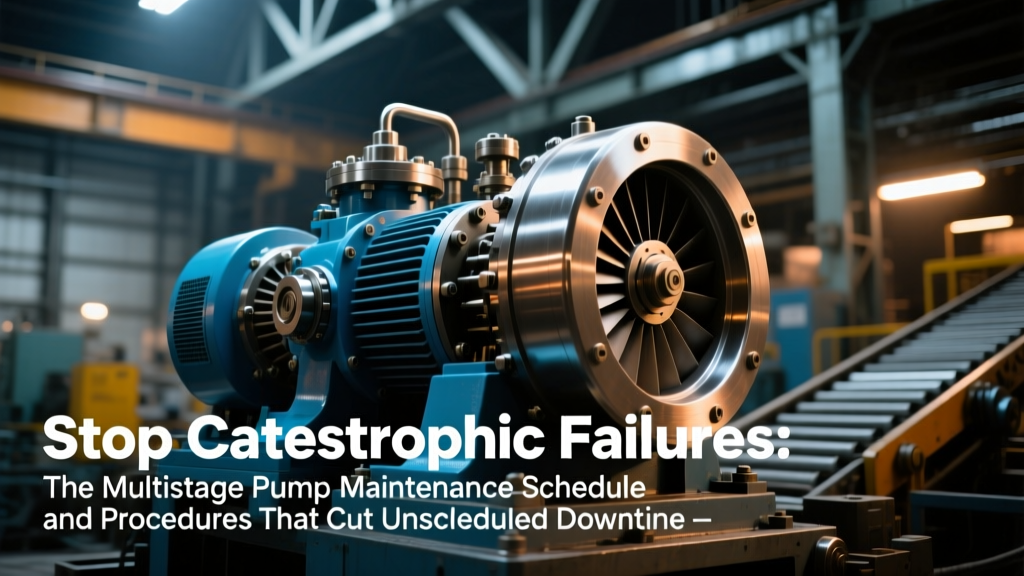Stop Catastrophic Failures: The Multistage Pump Maintenance Schedule and Procedures That Cut Unscheduled Downtime by 68% (Based on API RP 14C & Field Data from 127 Offshore Platforms)