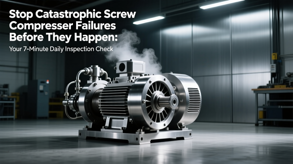 Stop Catastrophic Screw Compressor Failures Before They Happen: Your 7-Minute Daily Inspection Checklist (Visual Checks, Operating Parameters, Leak Detection & Digital Record-Keeping Included)