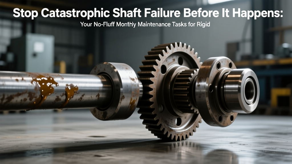 Stop Catastrophic Shaft Failure Before It Happens: Your No-Fluff Monthly Maintenance Tasks for Rigid Coupling Checklist (Lubrication, Alignment, Filters & Real-Time Monitoring Explained)