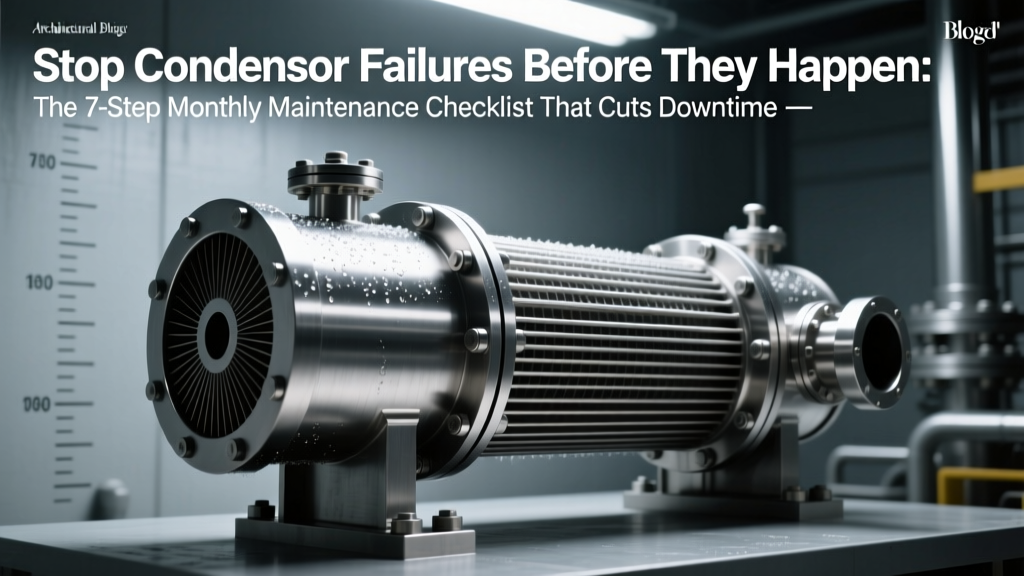 Stop Condenser Failures Before They Happen: The 7-Step Monthly Maintenance Checklist That Cuts Downtime by 63% (Lubrication, Alignment, Filters & Real-Time Monitoring Included)